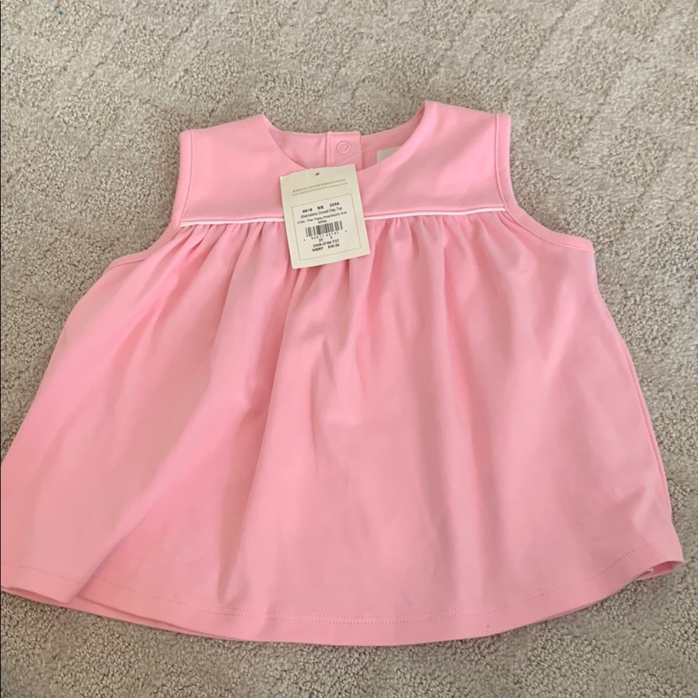 NWT TBBC Beaufort Bonnet Dowell Day Top Pier Pink Size 3T